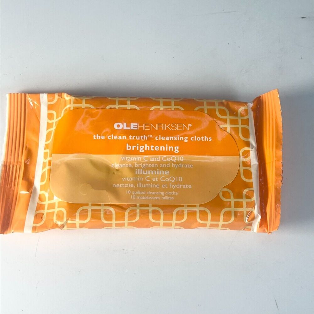 Ole Henriksen Clean Truth Brightening Cleansing Cloth Vitamin C CoQ10 10ct New